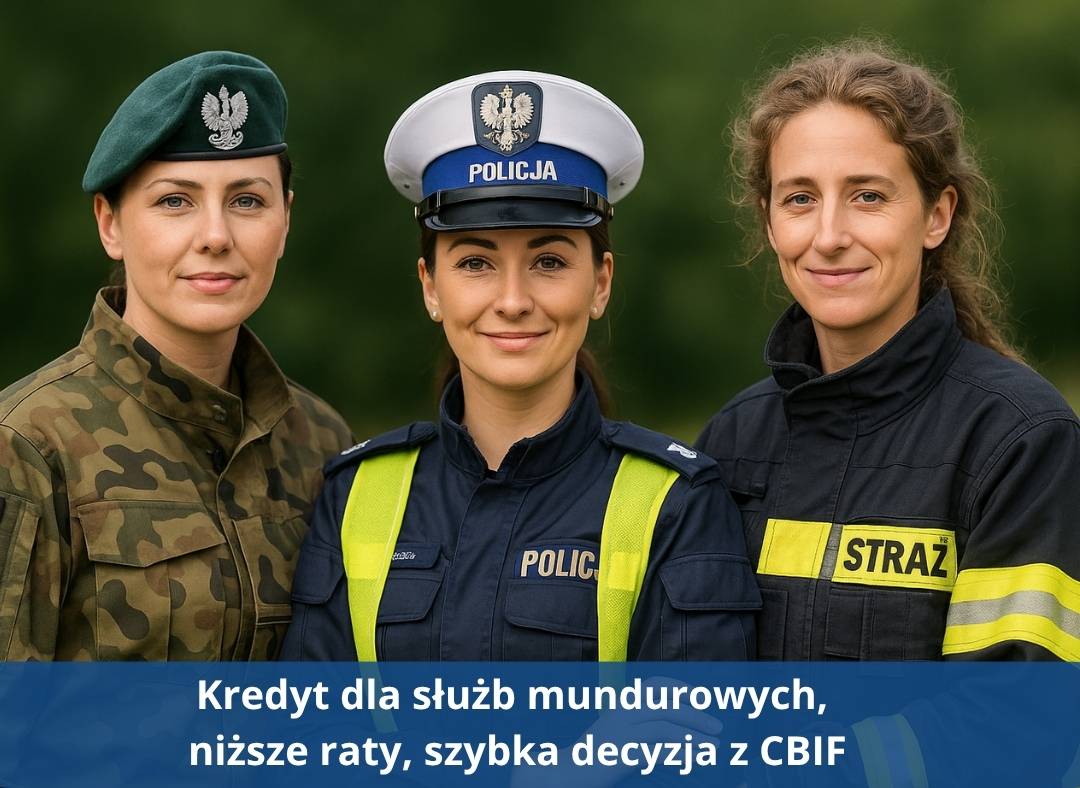 Kredyt dla służby mundurowej w CBIF – doradca finansowy pomaga funkcjonariuszowi uzyskać lepsze warunki i niższe raty
